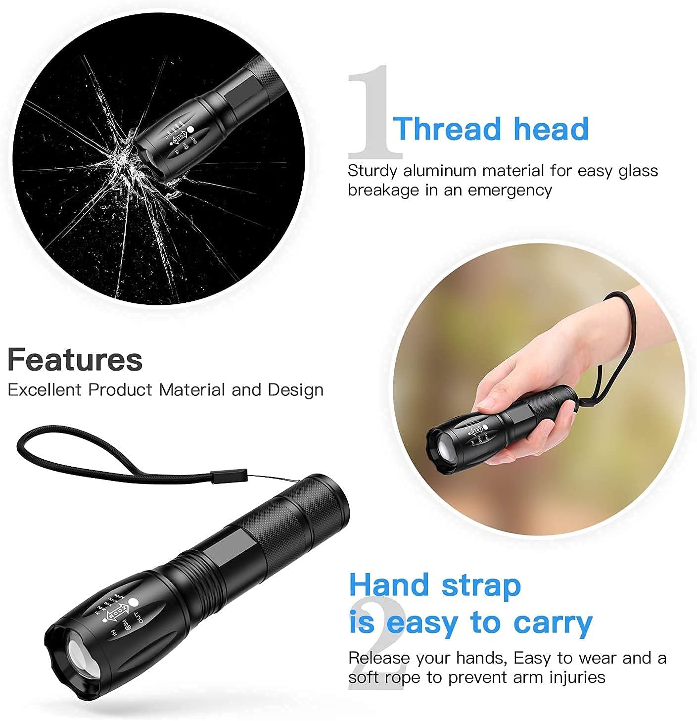 Torch LED Flashlight 1101