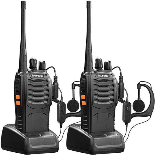 Walkie Talkies BF-888S Rechargeable Two-Way Radios – (Pair of 2 Pcs)
