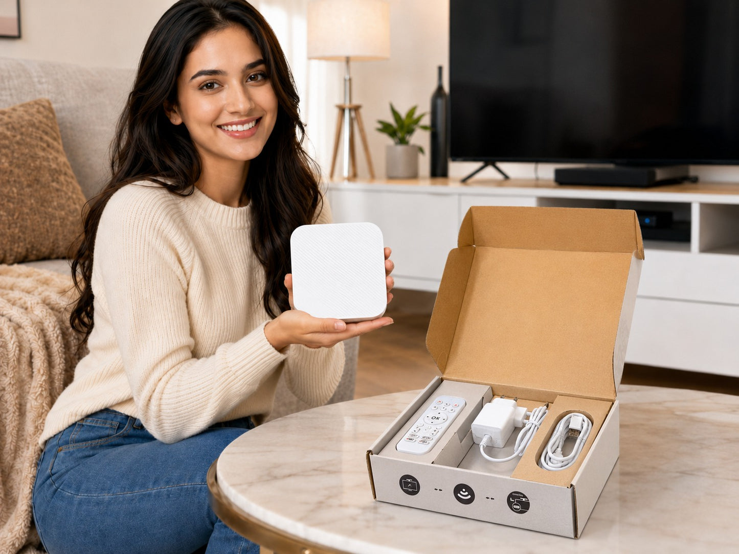 Smart Android Tv Box With Remote Control