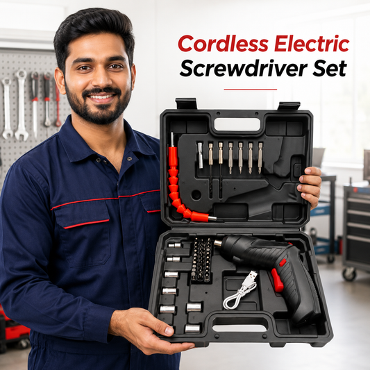 Cordless Electric Screwdriver Tool Kit