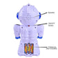 Intelligent Dancing Robot Learning Machine Dancing Toy with Lights & Music