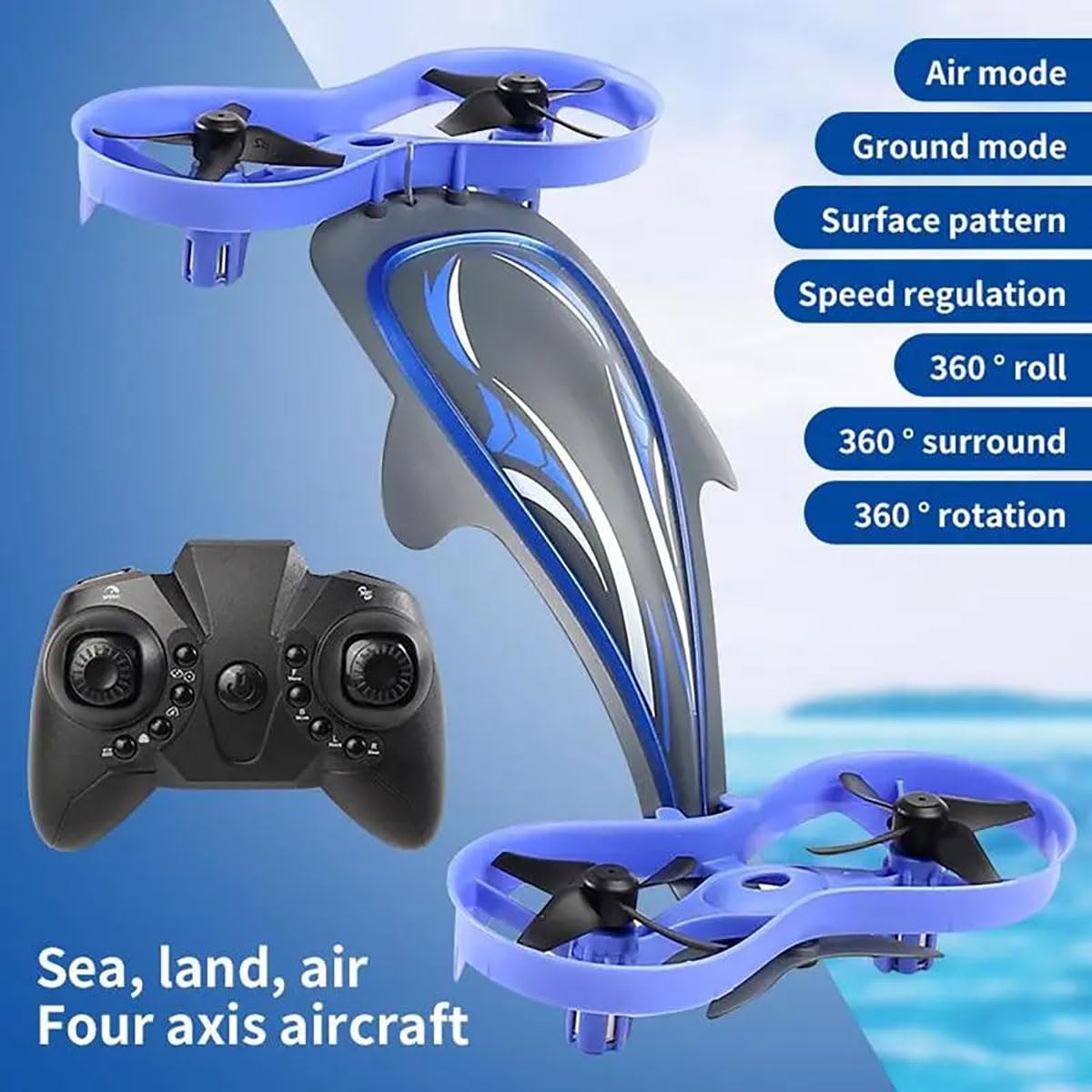 Waterproof 2-in-1 Whale Quadcopter Drone
