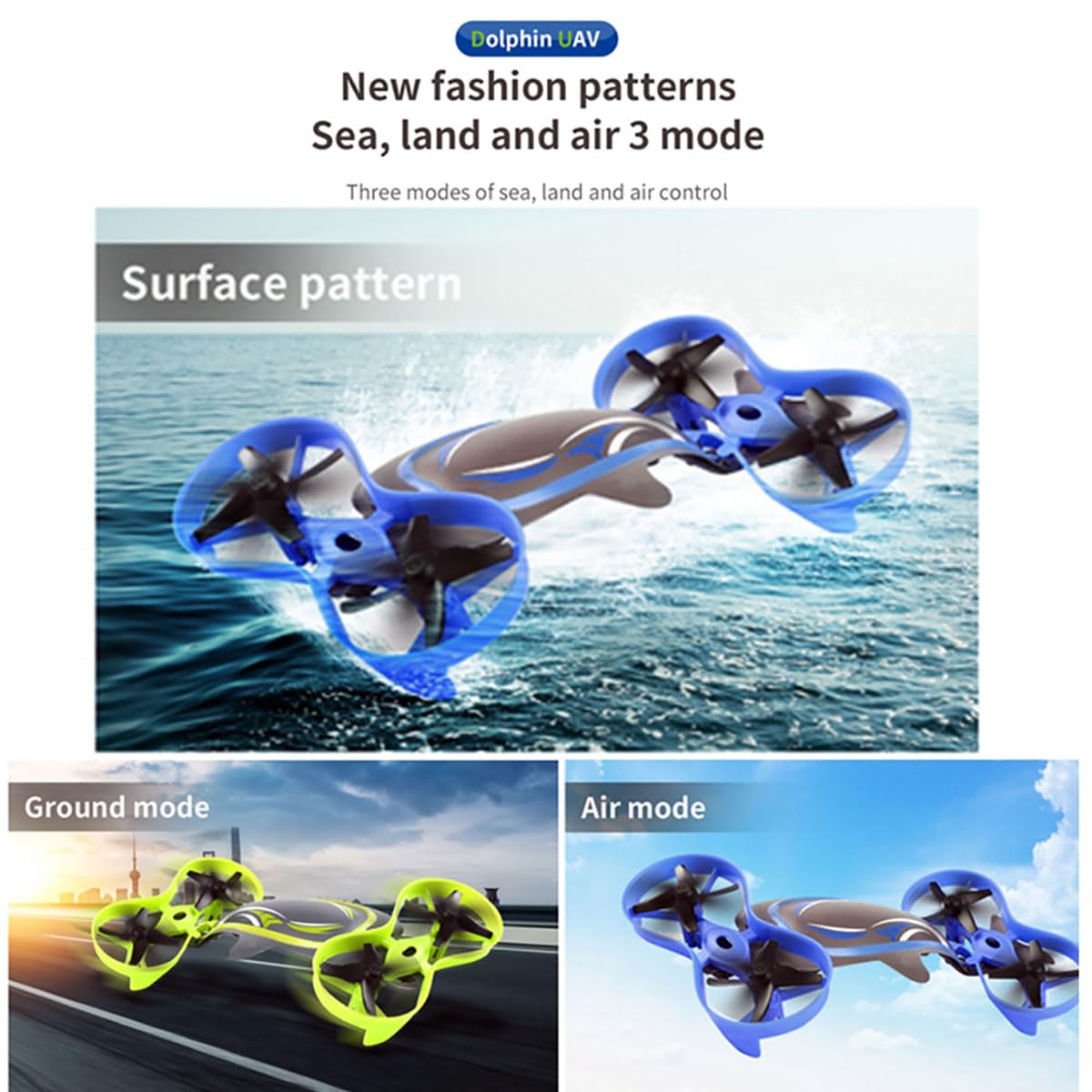 Waterproof 2-in-1 Whale Quadcopter Drone