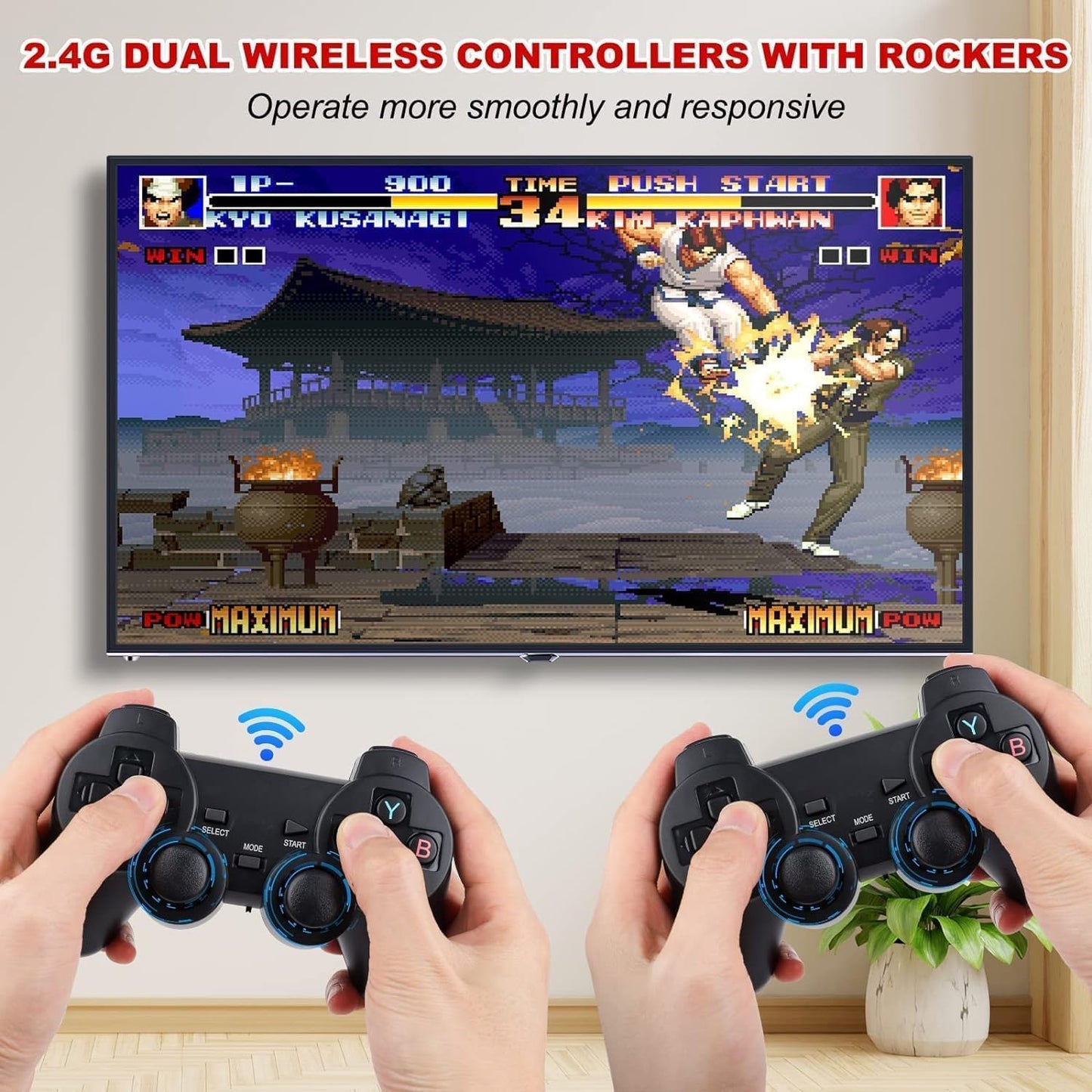 Wireless video games for tv