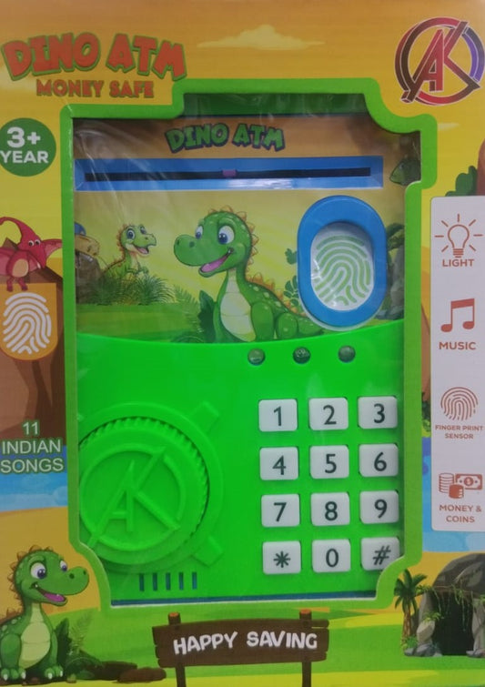 Safe ATM Machine, Finger Print Smart Sensor ATM Savings Money Bank with Electronic Lock