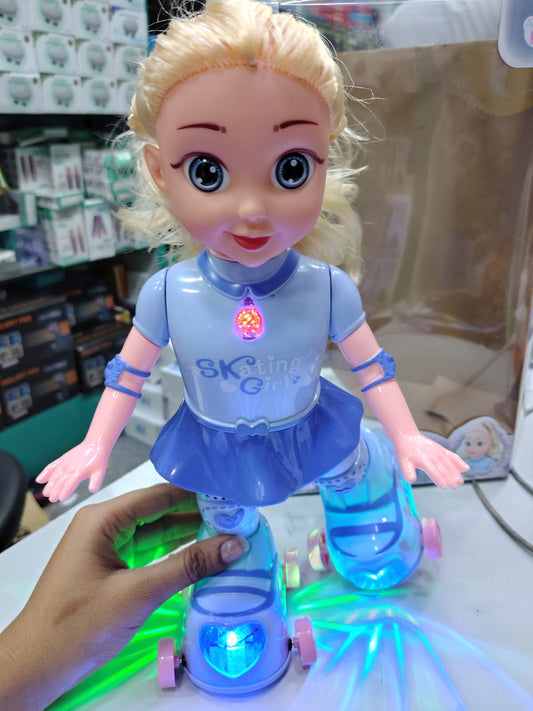 Beautiful Skating Girl Doll Toy