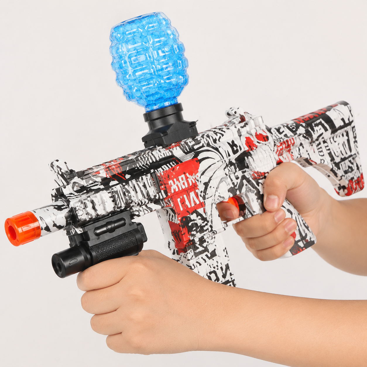 Shooter Gun Electric Gel Ball Blaster Toy with Hopper