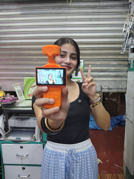 4K Ultra HD Pocket Vlogging Camera with 180° Rotating Lens & 1.97 IPS Display
