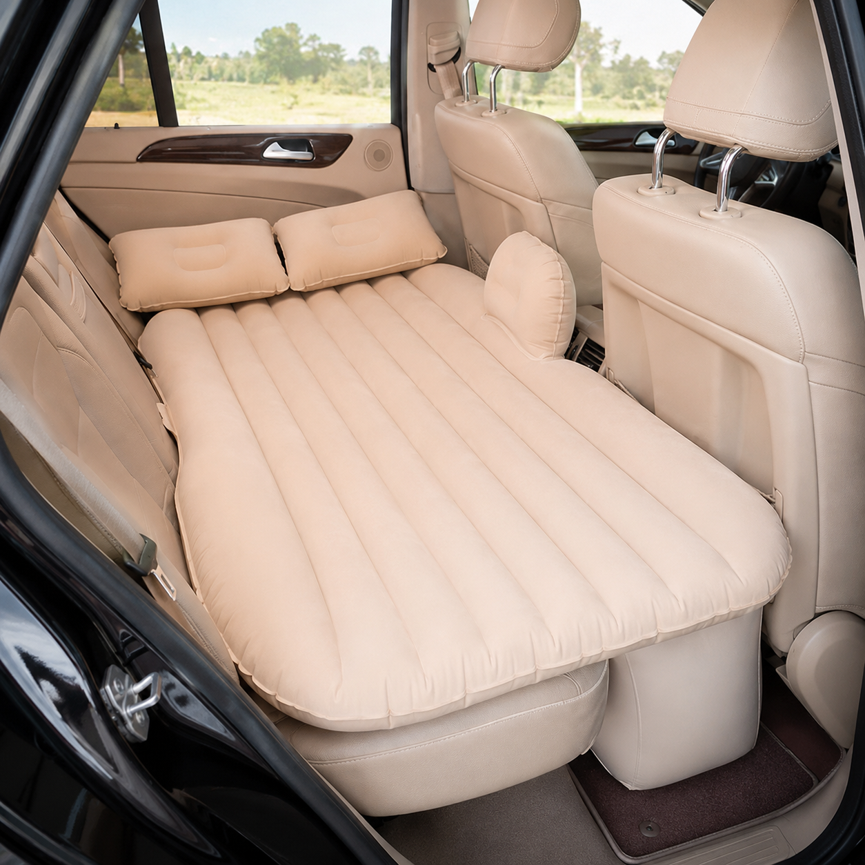 Premium Car Inflatable Bed with 2 Air Pillow