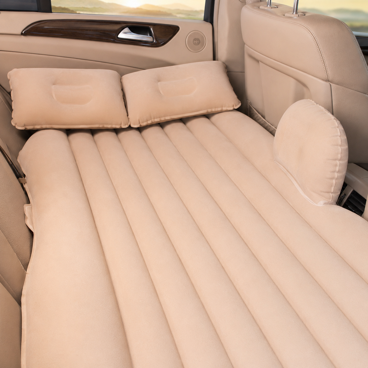 Premium Car Inflatable Bed with 2 Air Pillow