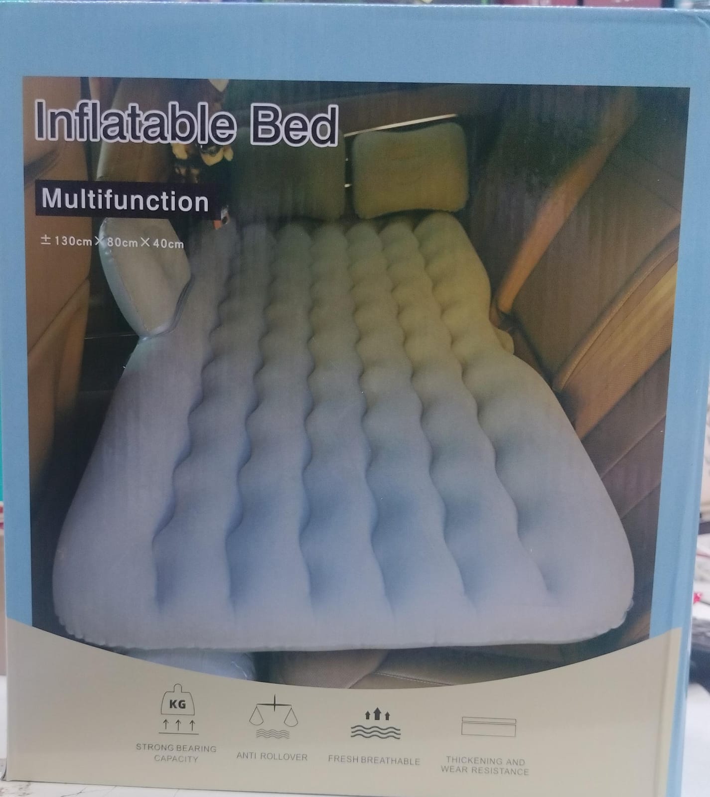 Premium Car Inflatable Bed with 2 Air Pillow