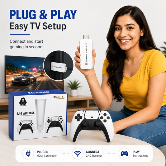 M15 Game Box Wireless Game Stick with Dual Controllers