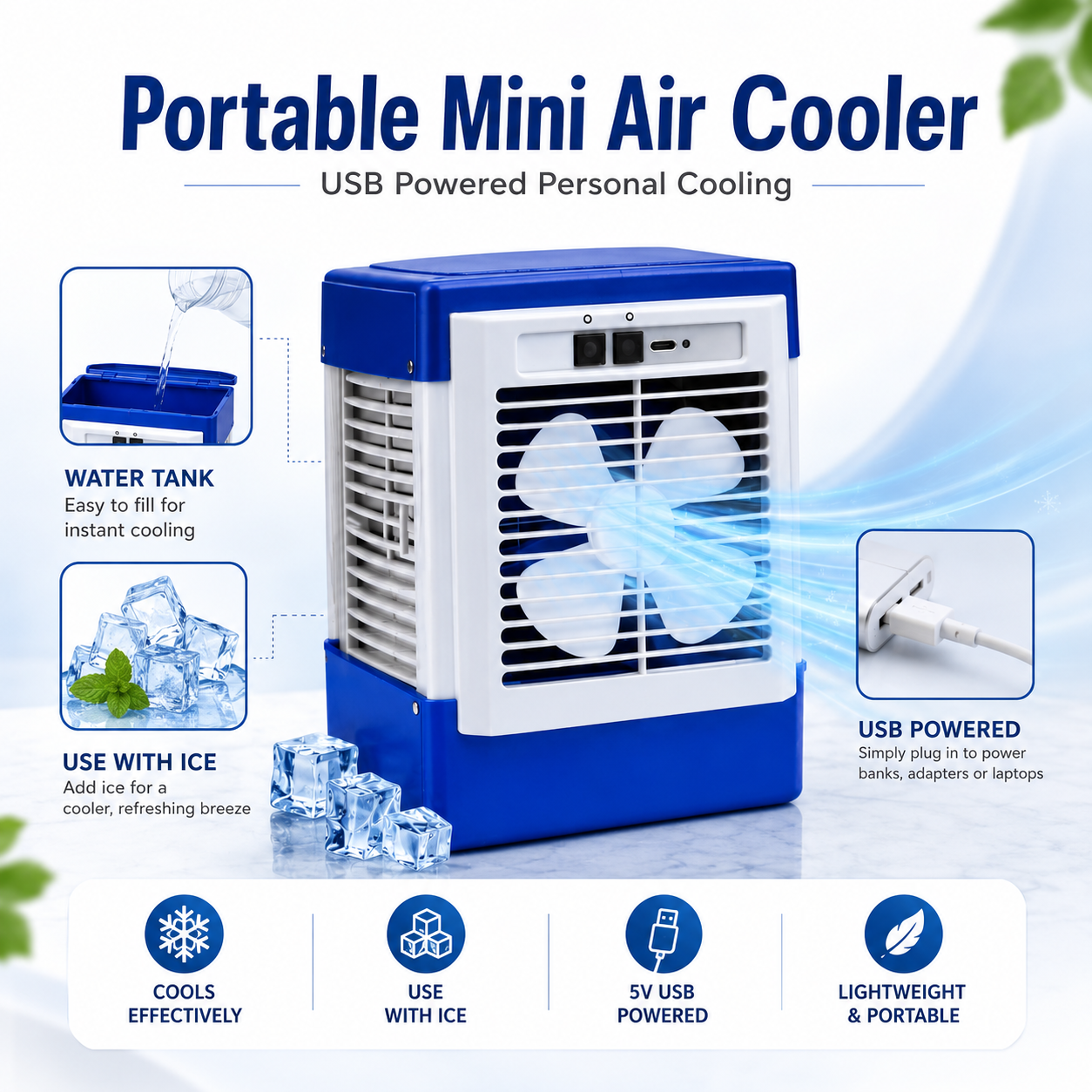 Portable USB Mini Air Cooler