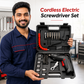 Cordless Electric Screwdriver Tool Kit