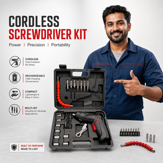 Cordless Electric Screwdriver Tool Kit