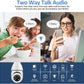 3MP WiFi Bulb Security Camera with Two-Way Audio